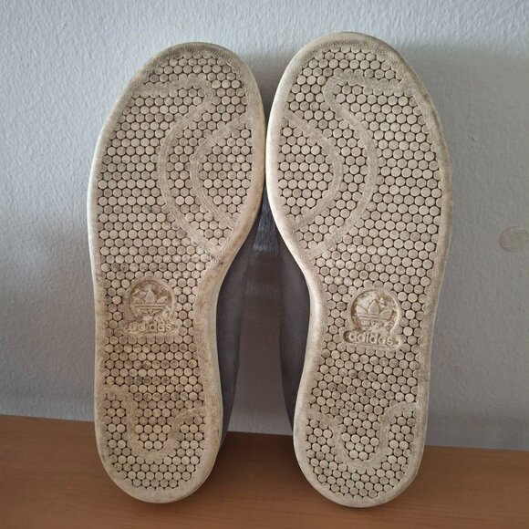 Adidas Stan Smith Nubuck Sneakers Gray Size 8.5 - Picture 2 of 7